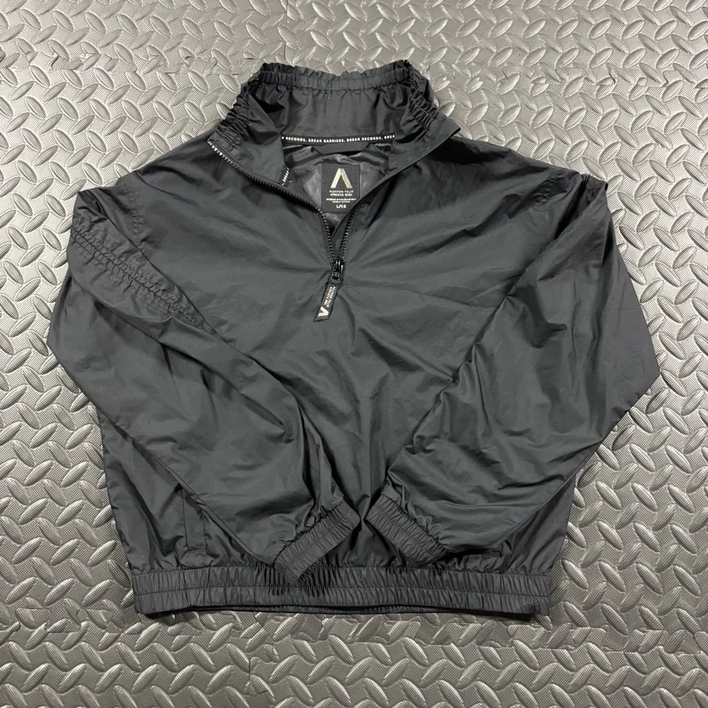 Athleta Girl Allison Felix Black Windbreaker Jacket Youth L 12
